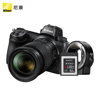 

Nikon Z6 full frame micro single digital camera body with FTZ bayonet adapter XQD 32G memory card