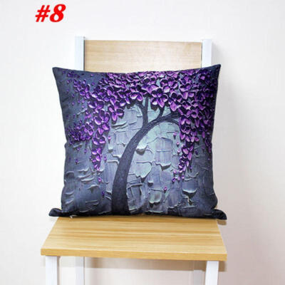 

Classical Floral Tropical Plant Leaf Cushion Covers Waist Pillow Case Home Decor