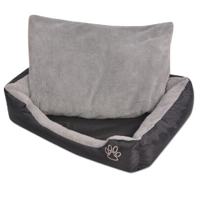 

Dog bed with padded cushion Size  Black