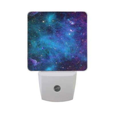 

ALAZA LED Night Light With Smart Dusk To Dawn SensorGalaxy Space Universe Plug In Night Light