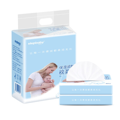 

Elephant baby elepbaby baby cotton towel moisturizing skin wet&dry face towel newborn cleaning non-wet towel portable device 40 pumping 5 package