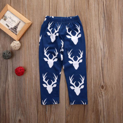 

2pcs Newborn Toddler Baby Boy Girls T-shirt TopsPants Clothes Deer Outfits Set