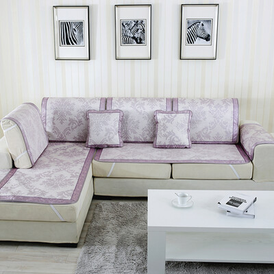 

Yi Erman домашний текстиль летом прохладный лед шелковый коврик диван коврик летний диван полотенце подушки нескользящей диван наборы 70 * 210 см