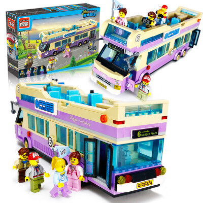 

Enlightenment (ENLIGHTEN) Puzzle Assembled Building Blocks City Series Buses 1121 Children's Pinch Toys
