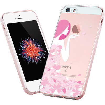 

Миллиард цветов (ESR) iPhone SE / 5s телефона оболочка / защитного рукав компании Apple 5S мобильного телефон наборы силикон мягкой оболочка прозрачно сопротивление падения Apple, Что лепесток богини