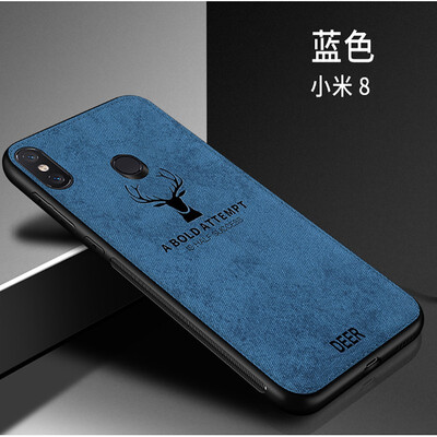 

Phone Case For Xiaomi Pocophone F1 Mix 2S Cover 3D Patterned Elk Super Soft TPU Silicone edge Plush Fluffy Cloth phone shell
