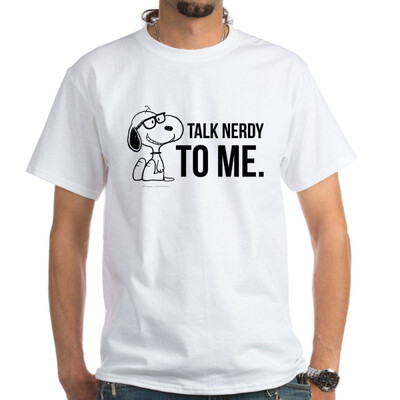 

CafePress Snoopy Nerd White T-Shirt - 100 Cotton T-Shirt White