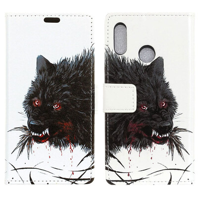 

MOONCASE BQ Aquaris C Painted Leather Case - Hungry Wolf