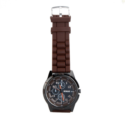 

Fashion Designer Silicone Strap Casual Wrist Watch for Men Women Unisex 6 Colors H9832