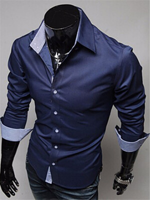 

Men Shirts Hot Sale Long Sleeve Slim Plus