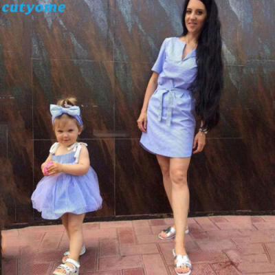 

Family Matching Outfit Mother&Daughter Clothes Fashion Dress Baby Girl New