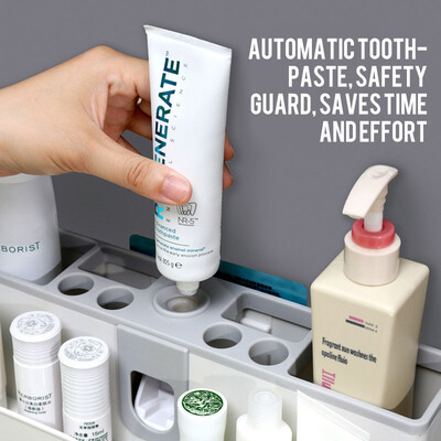 

NeillieN Automatic squeezing toothpaste setWall Hanging Toothbrush Holder Wash SetAutomatic Toothpaste DispenserFamily Set