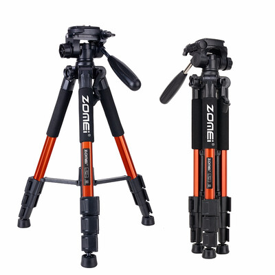 

ZOMEI Q111 Camera Tripod 55-inch Professional Aluminum Camcorder Stand with Pan Head&Phone Holder