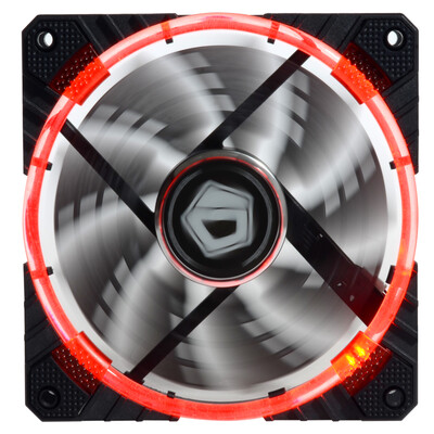 

ID-COOLING CF-12025R dual aperture single fan 12cm temperature control shock red