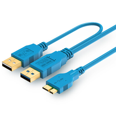

Шэн (Shengwei) ОСК-5010 линии высокоскоростной передачи данных USB 3.0 HDD USBA хорошо известны USB × 2 MicroB пара вспомогательной энергии гальваническим штекер 1 м
