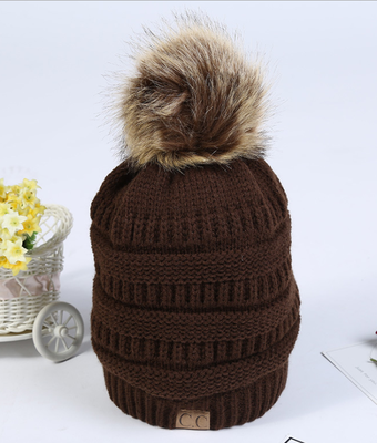 

Outdoor warm wool cap Korean version of winter knitting hat accessories
