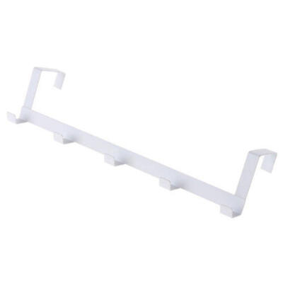 

Over-The-Door Hook Rack Metal 5 Hooks Hanger Storage Holder Hanging Coat Hat