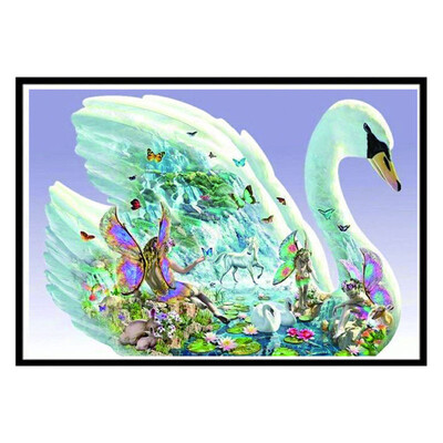 

UpperX Swan Full 5D Diamond Painting DIY Embroidery Cross Stitch Kit Mosaic Home Decor