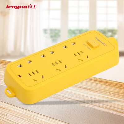 

Good work lengon engineering socket wireless without line explosion-proof anti-voltage plug strip board 6-bit self-wired not bad tow board need to match their own power cord&plug