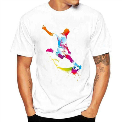 

2018 Flag World Cup Men Tees Shirt Football Print Short T Shirt Blouse