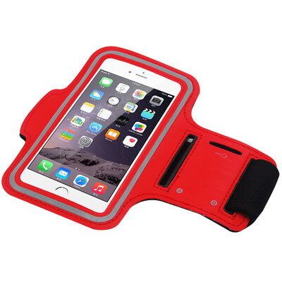 

Chuan Feng mobile phone arm belt running outdoor sports fitness mobile phone arm with mobile phone bag red blue black alternating CF-3007