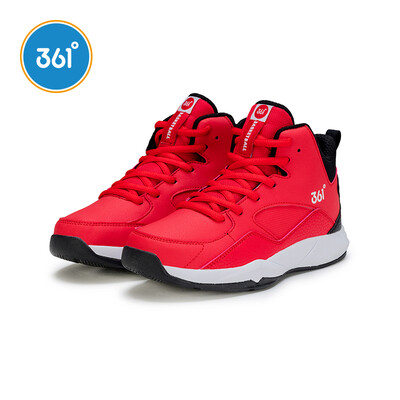 

361° 361 degree childrens shoes boys basketball shoes 2018 winter new childrens sports shoes youth student shoes N71841103 University red carbon black 35