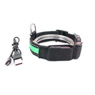 

Flashing LED Pet Safety Nylon Luminous Neck Band Glowing LED Dog Collar