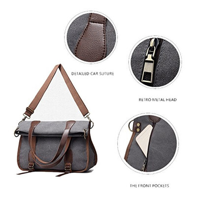 

New trend in 2018Handbag canvas shoulder bag casual messenger bag