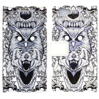 

MOONCASE Oppo F5 Youth Painted Leather Case - White Wolf