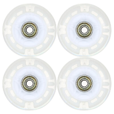 

Pack of 4 LED Light up Inline Skates Wheels 64mm 72mm 76mm LED Flash Replacement Wheels