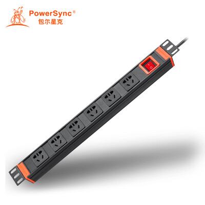 

Baoer Xingke PDU Cabinet Power Outlet Strip Plug Terminal Block Switch 10A6 Position 15mm23C Black 3 Meter PS-1006A MD6W0030