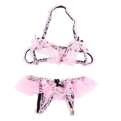 

Women's Sexy Sweet Babydoll Thongs G-string Bikini Lingerie Underwear Bra Set