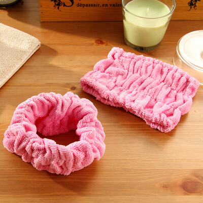 

Ou Runzhe hair with a fine fiber ribbon multi-purpose face wash makeup mask hair removal package towel 2 fitted