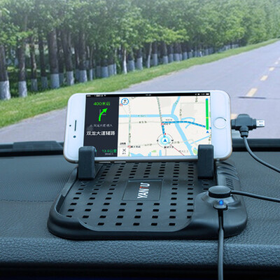 

По пути (YANTU) Автомобильный держатель телефона B70 заряда инструментов на рабочем столе черный Универсальный