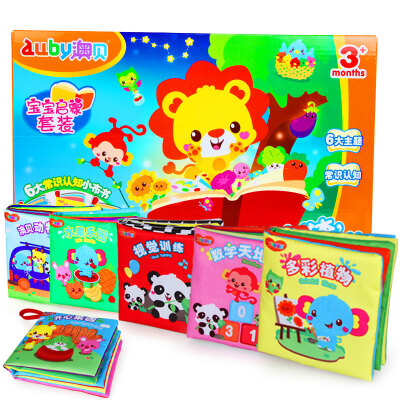 

Oba (AUBY) Kai Chi series baby enlightenment set 6 boxed early teach cloth book can be married 464402