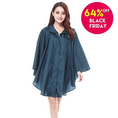 

Diliba Womens Waterproof Raincoat Lightweight Packable Rain Coat Poncho with Hooded