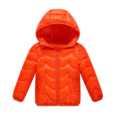 

2018 Winter outwear Girls Waves Quilted Lightweight Jacket for Boys Colors Hooded toddler Autumn Cotton Padded Coats 3 4 5 6 years