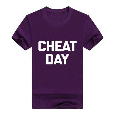

Cheat Day Men T-Shirt Funny Saying Sarcastic Novelty Gym Workout
