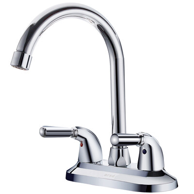 

Larsd LD96022 basin faucet double double hole copper wash basin faucet hot&cold basin bathroom wash basin basin faucet
