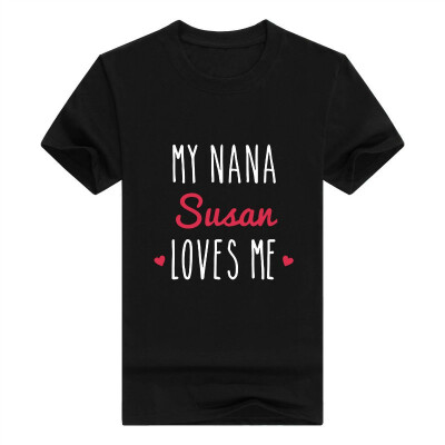 

Baby Gifts For All Personalized Grandma Gift My Nana Loves Me Infant T-Shirt