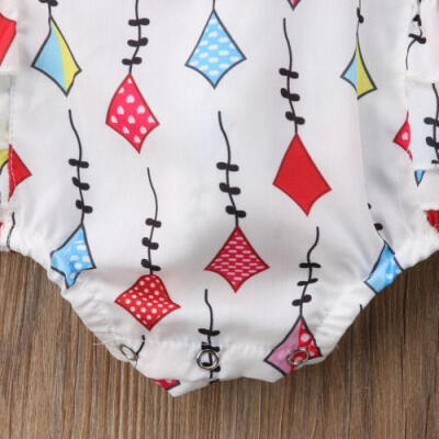 

Toddler Kid Baby Girls Infant Romper Jumpsuit Bodysuit Clothes Outfits US Stock