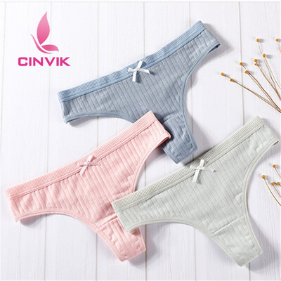 

3PcsLot Womens Cotton G-String Thong Panties String Underwear Women Briefs Sexy Lingerie Pants Intimate Ladies Letter Low-Rise