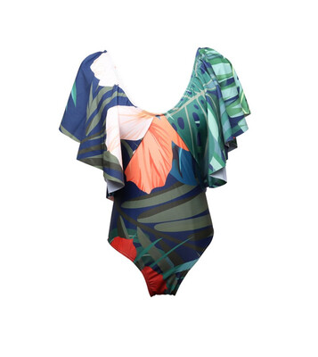 

Womens sexy color one-piece swimsuit