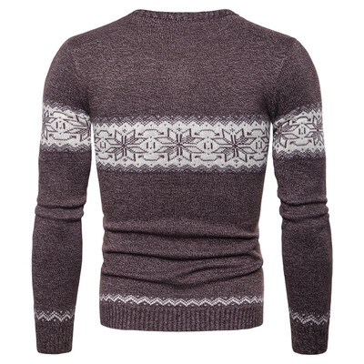 

AOWOFS European code new mens round neck pullover Slim sweater foreign trade spot knit bottoming shirt YM006