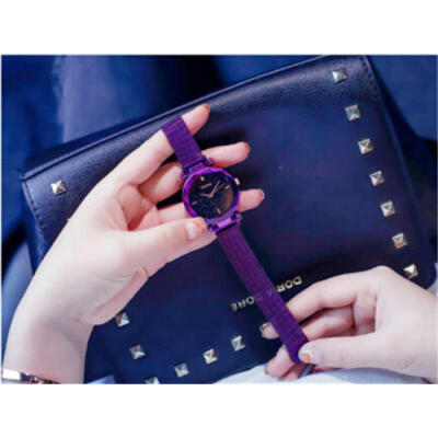 

Women Starry Sky Watch Quartz Stainless Buckle Crystal Analog Wrist Watch IT