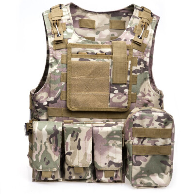 

Tactical Military Swat Field Battle Airsoft Molle Combat Assault Plate Carrier Vest