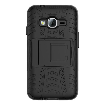 

Fivice Samsung J1 Mini PrimeJ106 Case TPU anti-fall tire pattern back clip bracket phone case