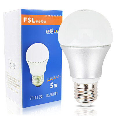 

Foshan lighting FSL LED bulb energy saving light bulb 5W big mouth E27 Hyun white warm white 3000K