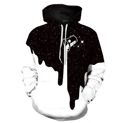 

QYDM0154Mens Hoodie 3D Printed Women Pullover Sweater