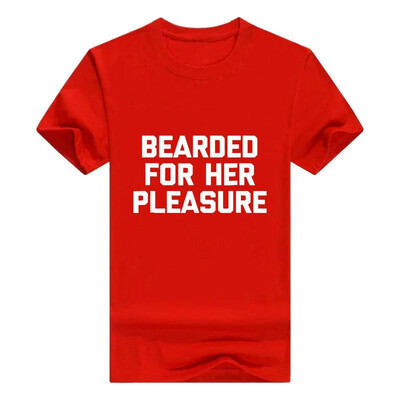 

Bearded for Her Pleasure Men T-Shirt Funny Saying Sarcastic Mens
